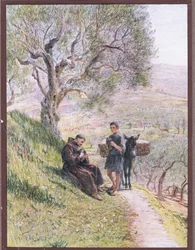 Sankt Frans tæmmer de vilde turtelduer, 1919