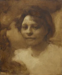 Madame Case, efter september 1900, sandsynligvis sommer 1901 (olie på stof)