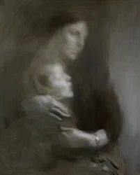 Moderskab (lidelse) (olie på lærred)