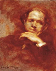 Portræt af Pau Casals, cellist, dirigent og spansk komponist (1876-1973) 1903 (olie på lærred)