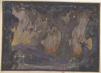 Design til en scene i Opéraen, Paris, 1830-90.