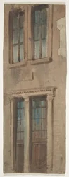 Design til en scene i Opéraen, Paris, 1830-90.
