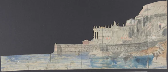 Design til en scene i Opéraen, Paris, 1830-90.