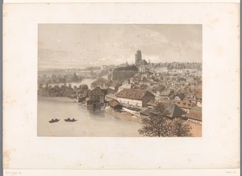 Udsigt over Bern Berne (titel på objekt) Ansigter i Schweiz og Savoy (serietitel) La Suisse et la Savoie (serietitel på objekt)