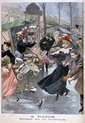 Orkan på boulevarderne, Paris, 1900