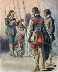 Illustration til "Vint ans apres" (Tyve år efter)