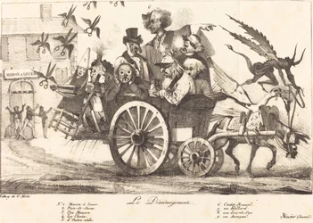 Afskaffelsen af ​​censur, ca. 1821. Skaber: Eugene Delacroix, Charles Etienne Pierre Motte.