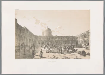 Caravanserai-i-Shah i Qazvin Caravân-Serail-I-Châh (Casbin) (titel på objektet) Persiske landskaber (serietitel) Perse modern (serietitel)