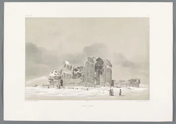 Ruin af den blå moske i Tabriz i Iran Moské ruine Tabriz (titel på objekt) Persiske landskaber (serietitel) Perse modern (serietitel)