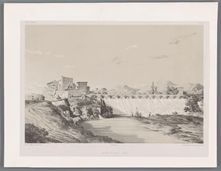 Band Amirs vandfald på Persepolis-sletten Chûte du Bend-Amir plaine de Persépolis (titel på objektet) Persiske landskaber (serietitel) Perse modern (serietitel)