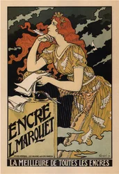 Plakat for Encre L. Marquet, 1892