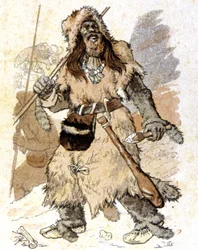 Mennesket i den palæolitiske periode, ca. 1900 (illustration)