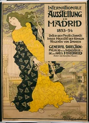 Plakatreklame "International udstilling i Madrid", 1893