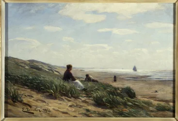 E. Dücker, på klitten