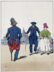 De ugyldige - i “Souvenirs of a Loâneur” af Eugène Forest, omkring 1830.
