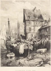 Indersiden af ​​en havn