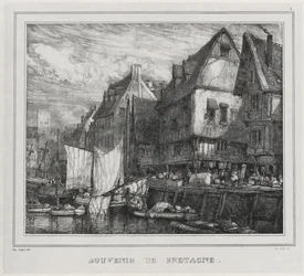 Souvenirs: Souvenir fra Bretagne, tavle 5, 1832.
