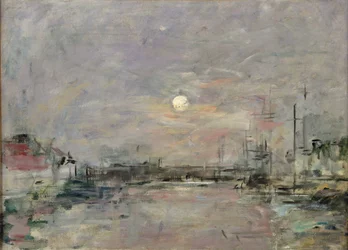 Skumring på handelshavnen i Le Havre, ca. 1892-94
