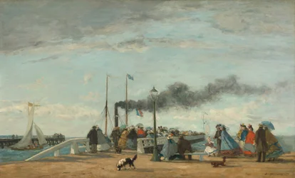 Jetty and Wharf i Trouville, 1863.