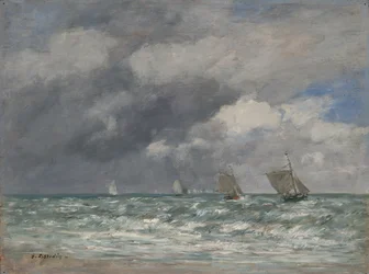 Sejlbåde nær Trouville, ca. 1885-90