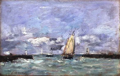 Trouville, ca. 1885-90 (olie på panel)