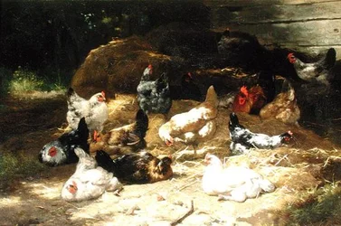Kyllinger (olie på lærred)