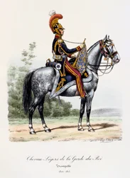 Lette Heste af Kongens Garde, Trompetist, 1814-15