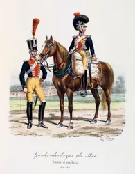 Kongens livvagter, artilleritog, 1814-15