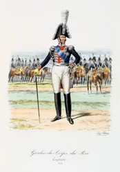 Kongens livvagter, kaptajn, 1814