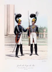 Gardes-du-Corps de Roi, Service de Chateau, heldragt, 1820-30