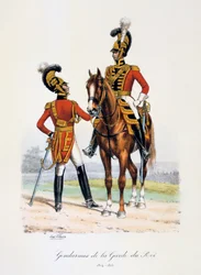 Gendarmer af Kongens Garde, 1814-15