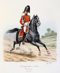 Sorte musketerer, lille uniform, 1814-15
