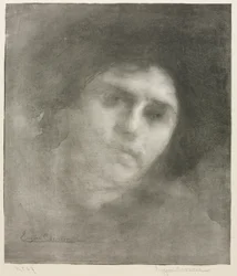 Madame Eugène Carrière (stor tallerken)