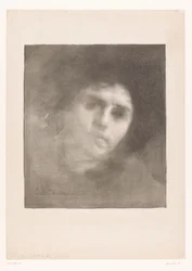 Portræt af Madame Carriere Fru Eugene Carriere