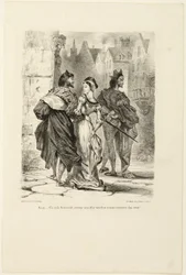 Faust forsøger at forføre Marguerite, fra Faust