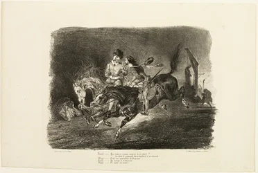 Faust og Mephistopheles galopperer gennem natten på heksenes sabbat, fra Faust