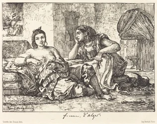 Kvinder fra Algier, 1833.
