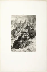 Hamlet og Laertes i Ophelias grav