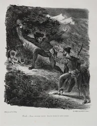 Illustrationer til Faust: Faust og Méphistophélés i Hartz-bjergene