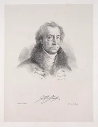 Illustrationer til Faust: Frontispice - Portræt af Johann Wolfgang von Goethe