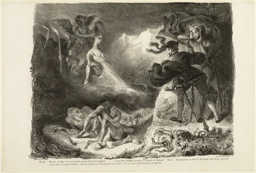 Marguerites spøgelse viser sig for Faust, fra Faust