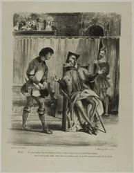 Mephistopheles Modtager Studenten, fra Faust