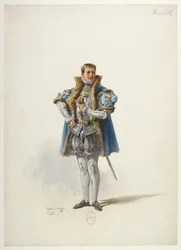 Btv1b84558104 01 - Saint-Saëns - Henrik VIII - Kostumemodeller - Lacoste - 1. Hertugen af Norfolk