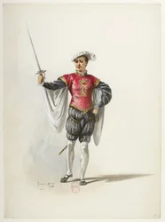 Btv1b84558104 11 - Saint-Saëns - Henry VIII - Maquettes de costumes - Lacoste - 11th Costume