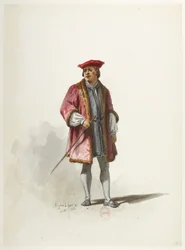 Btv1b84558104 14 - Saint-Saëns - Henry VIII - Maquettes de costumes - Lacoste - 14th Costume