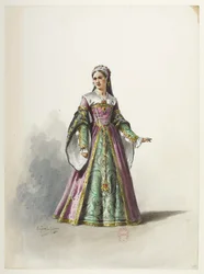 Btv1b84558104 19 - Saint-Saëns - Henry VIII - Maquettes de costumes - Lacoste - 19. kostume
