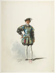 Btv1b84558104 38 - Saint-Saëns - Henrik VIII - Kostumemodeller - Lacoste - 38. Kongens side