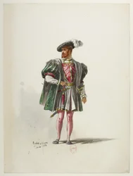 Btv1b84558104 54 - Saint-Saëns - Henry VIII - Maquettes de costumes - Lacoste - 54. Kostume