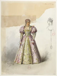 Btv1b84558104 62 - Saint-Saëns - Henrik VIII - Kostumemodeller - Lacoste - 62. Anne af Boleyn med collette