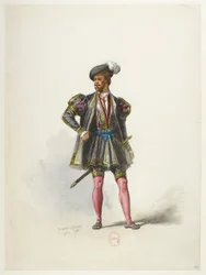 Btv1b84558104 68 - Saint-Saëns - Henry VIII - Maquettes de costumes - Lacoste - 66th Costume
